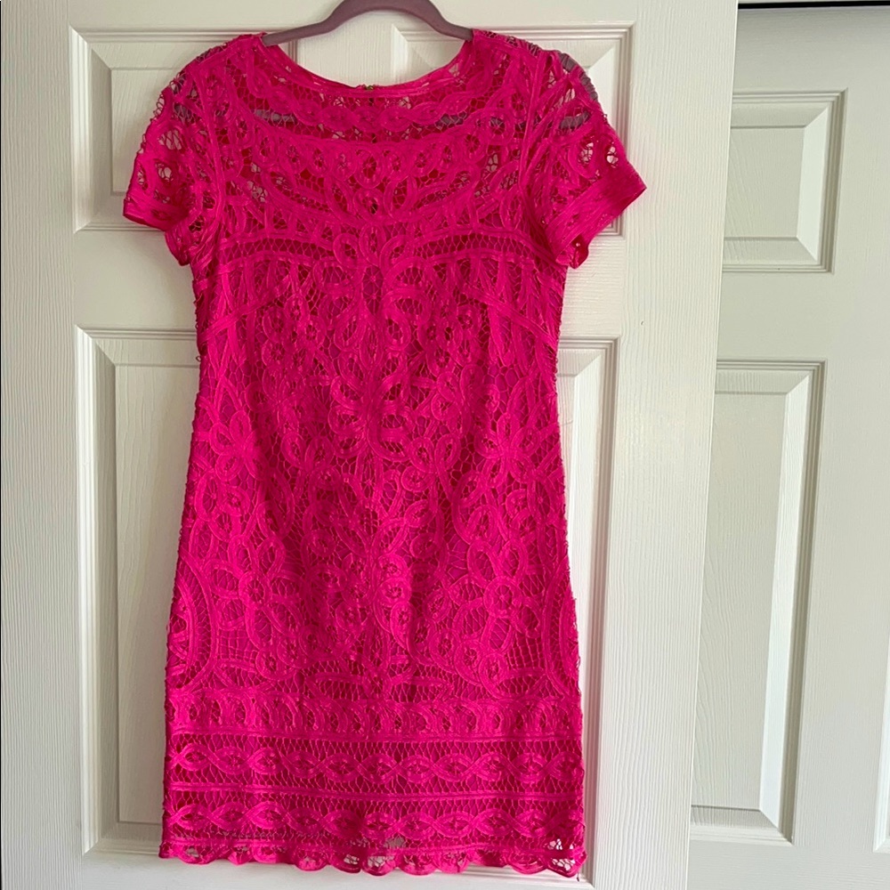 🎀Lilly Pulitzer Lace Crochet Fitted Shift 🎀